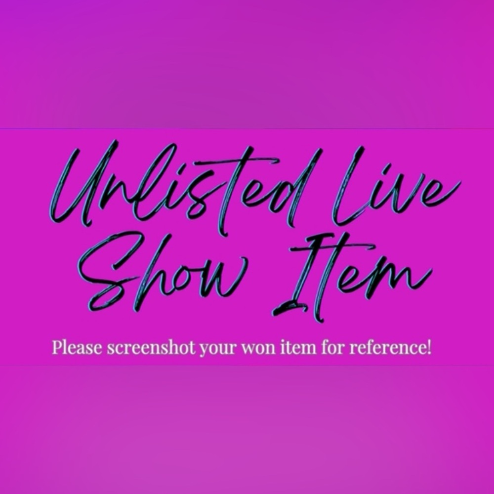 Unlisted Live Show Item 🎉🎉